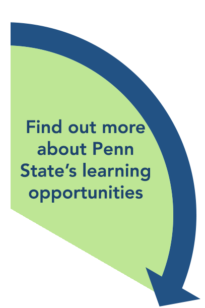 Find out more about Penn State's learning opportunities.