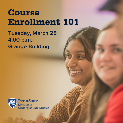 "Course Enrollment 101" Group Advising Workshop