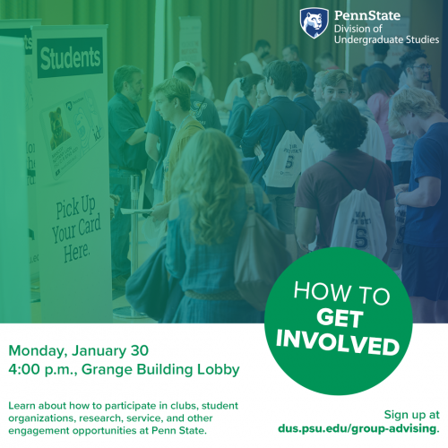 "How to Get Involved" Group Advising Workshop