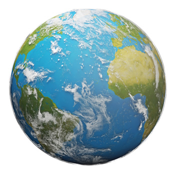 Clipart image of planet earth.